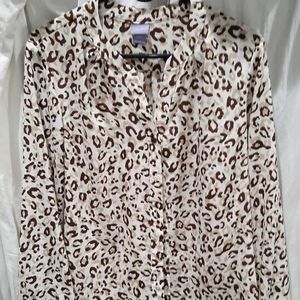 Leopard print blouse